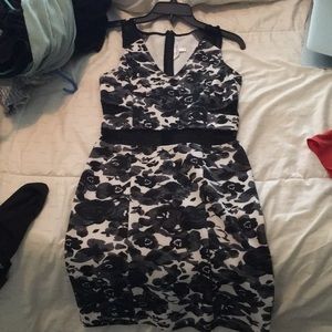 Black and white dress